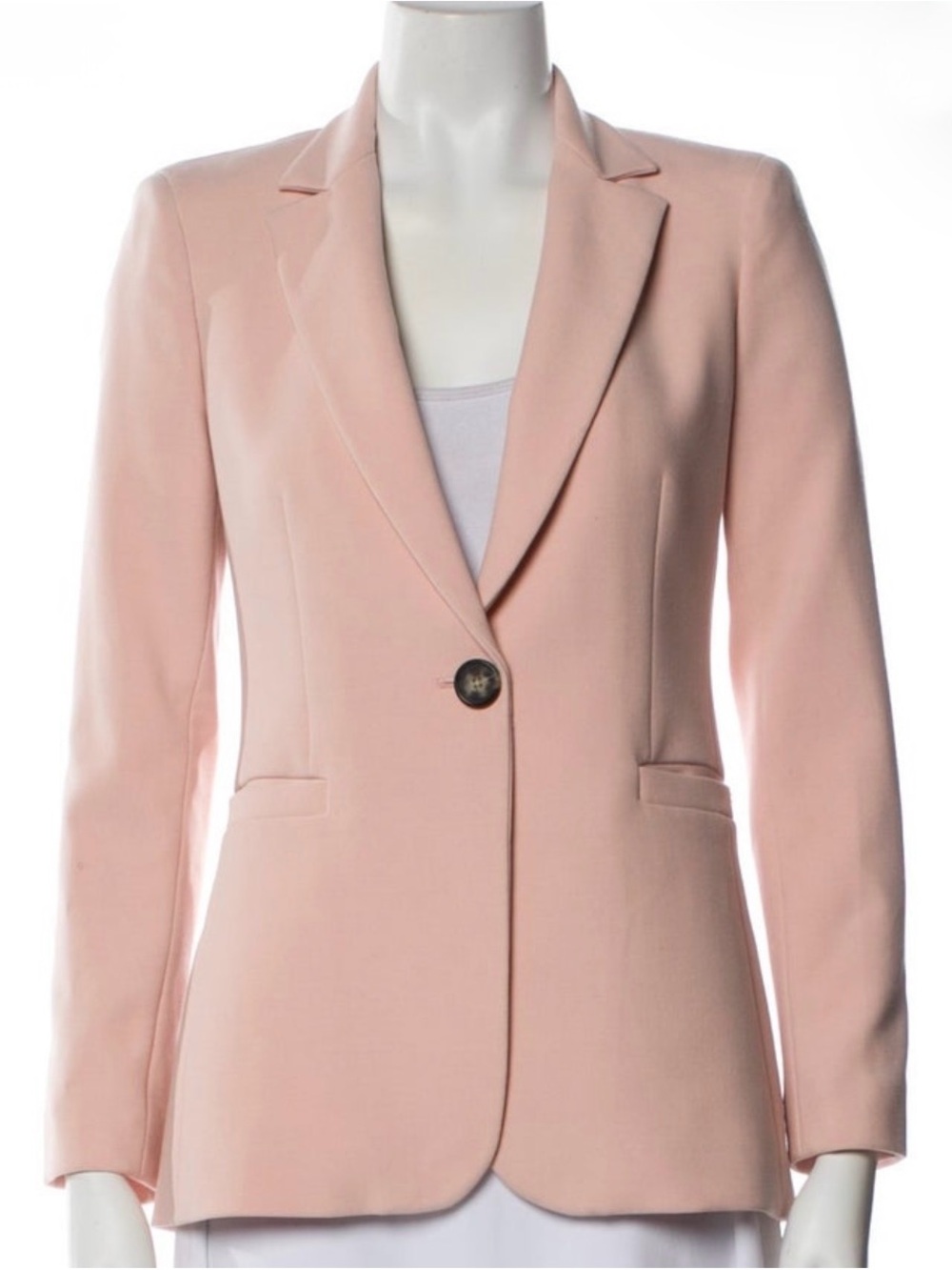 Alice + Olivia Powder Pink Single-Button Blazer Size 0
